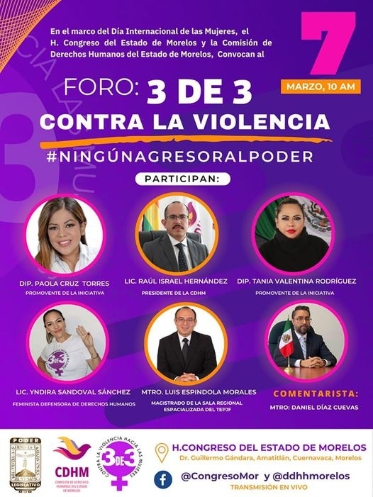 Foro: 3 de 3 Contra la Violencia